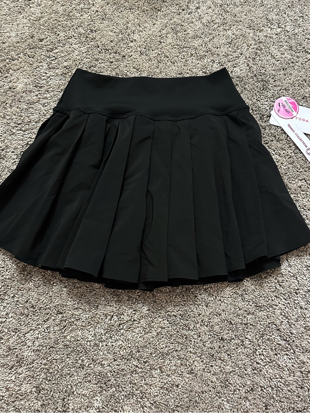 Yogalicious Black Pleated Mini Skirt
